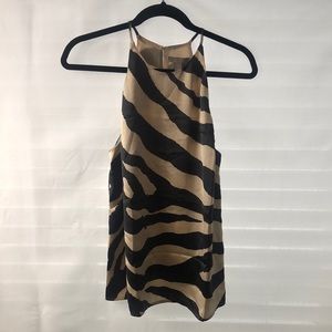 H&M Sleeveless Top. Black & Cream. Sz M. EUC